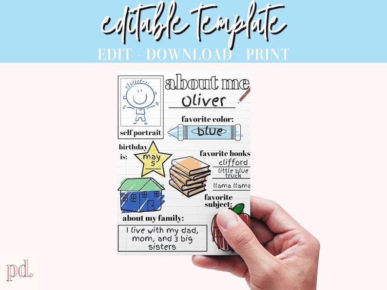 Meet the Student Editable Template, Back to School Letter