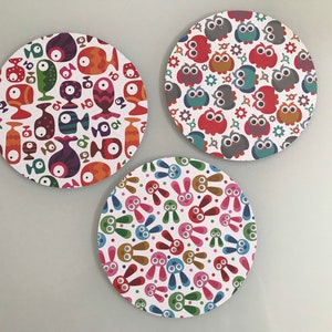 Círculos fofos e divertidos, animais, designs adequados para crianças e padrões coloridos. Guirlandas, reserva de sucata, confecção de cartões, artesanato x20