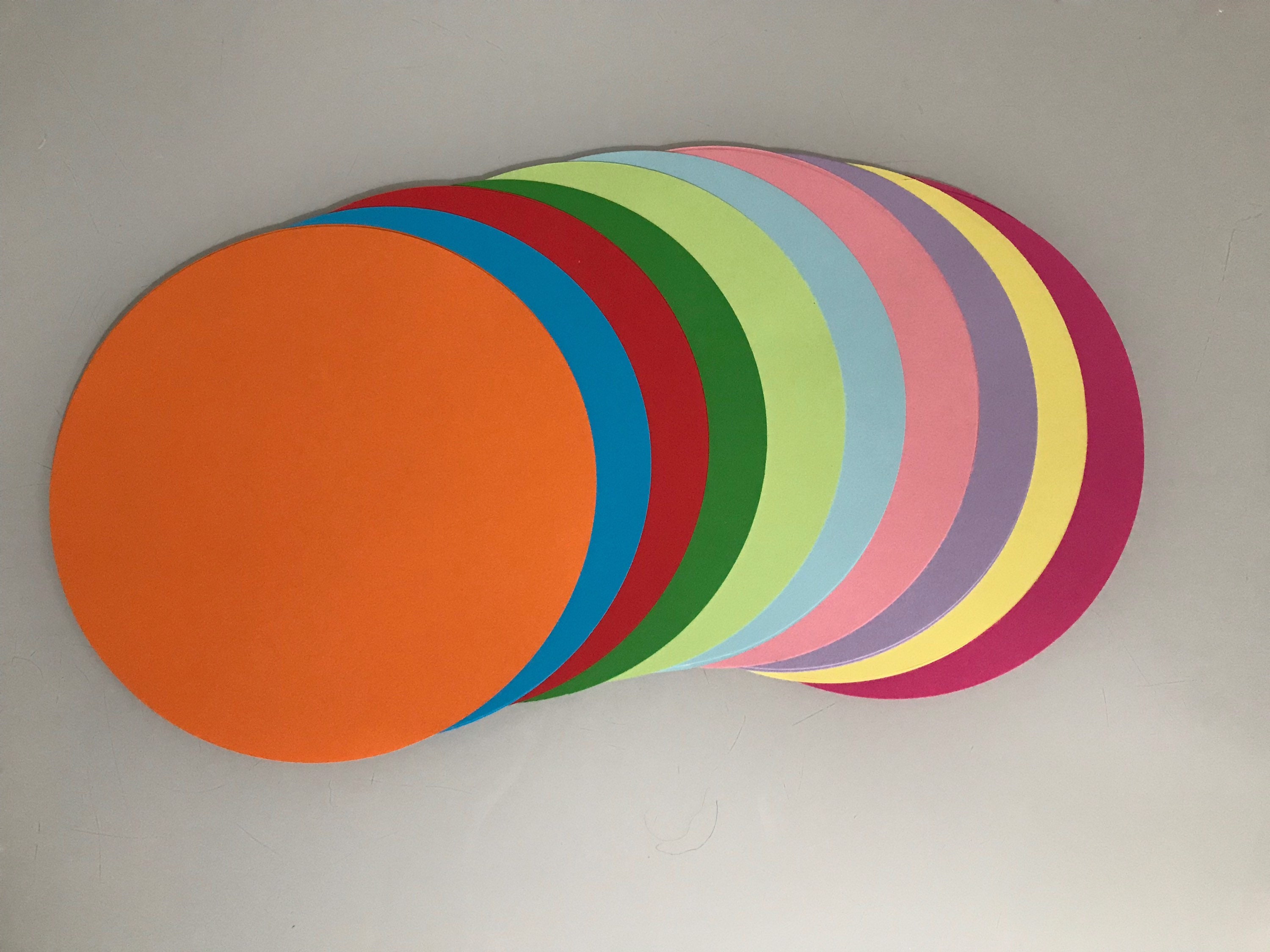 Light Weight Coloured Paper Circles 1 Inch 8 Inch Etsy