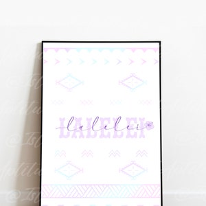 CUSTOM NAME Samoan nursery print