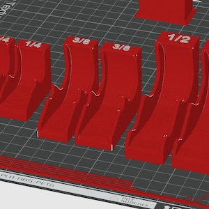 Magnetic Ratchet Stand / Holder 3D Print Files - Toolbox Organizer for 1/4&quot;, 3/8&quot;, 1/2&quot; Ratchets - Fits Snap-On, Craftsman, Tekton & More
