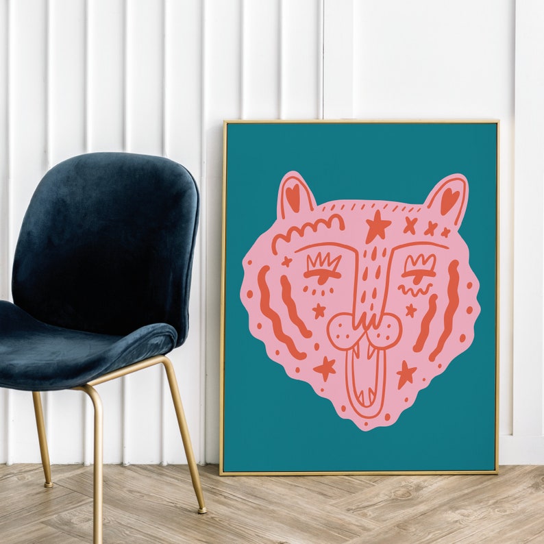 Retro Wall Decor, Digital Download Print, Wall Decor, Large Printable