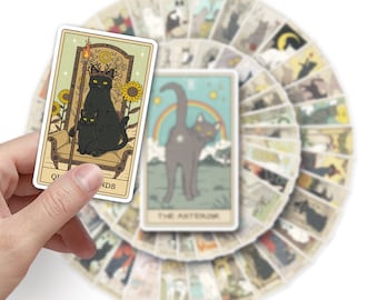 Tarot Card Stickers | Psychic stickers | Set of 100 | SAME day SHIPPING! | Phone Stickers | Waterbottle stickers | Laptop Sticker