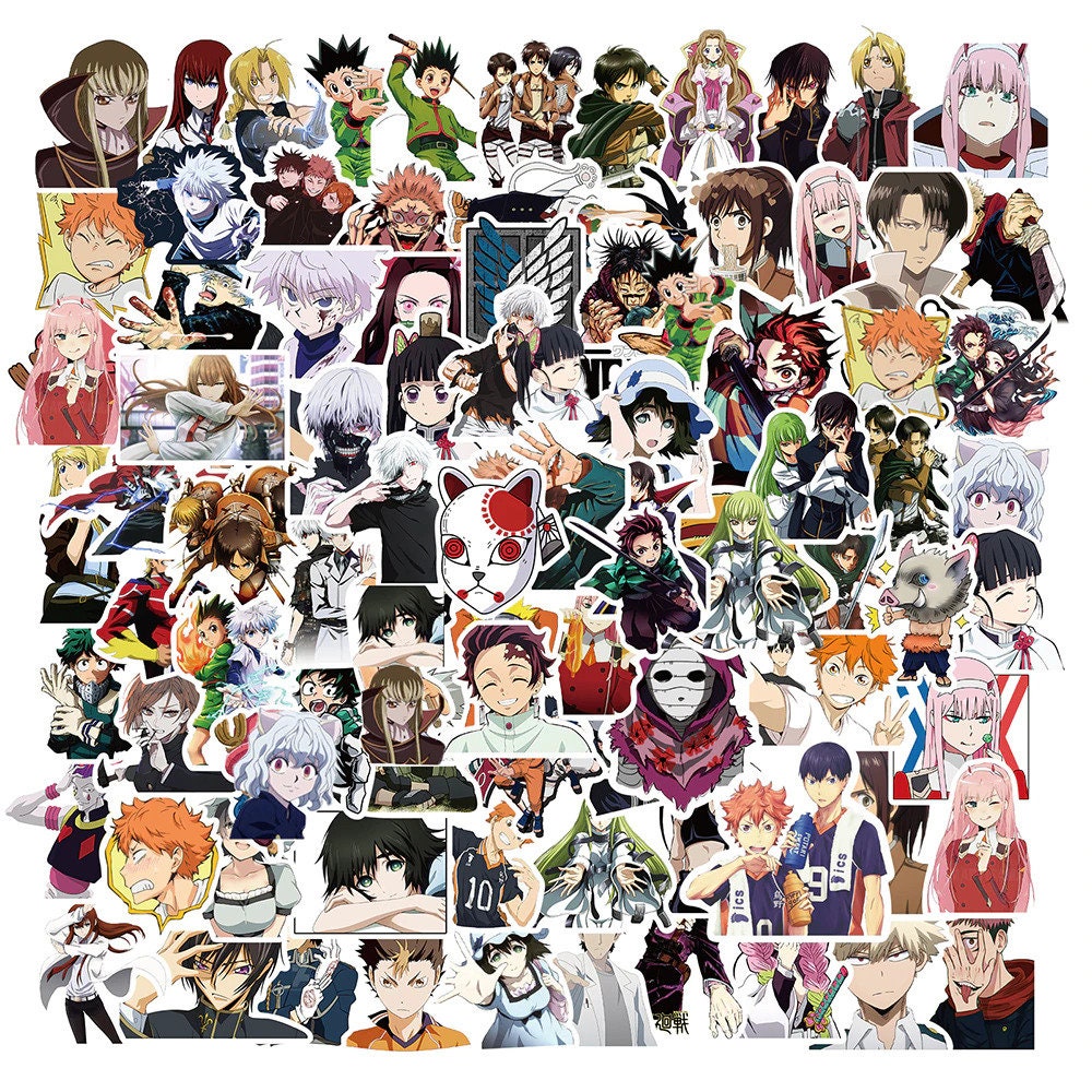 ThePaper9store Pack of 75 One Piece Anime Vinyl Stickers for Laptop  Waterproof HD Quality Glossy Laminated Anime Stickers for Multipurpose  Uses  Amazonin Computers  Accessories