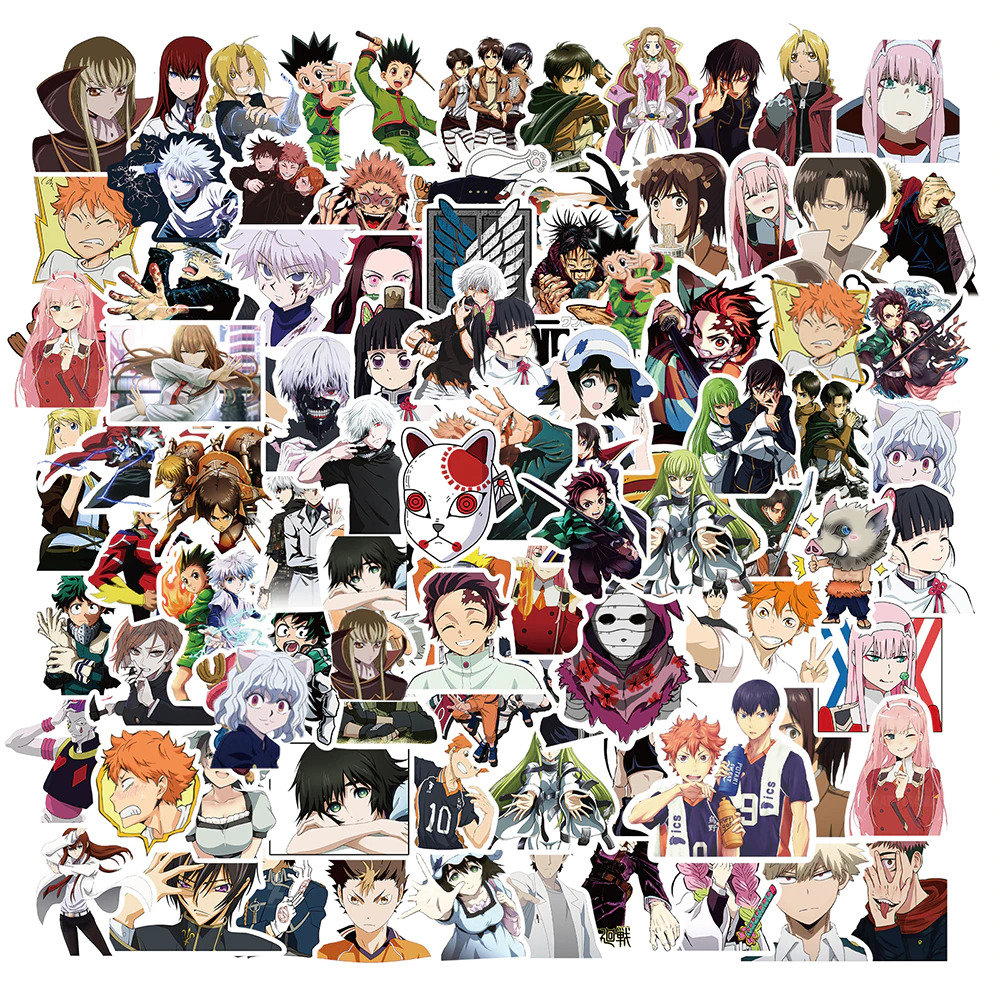 ThePaper9store Pack of 75 One Piece Anime Vinyl Stickers for Laptop  Waterproof HD Quality Glossy Laminated Anime Stickers for Multipurpose  Uses  Amazonin Computers  Accessories