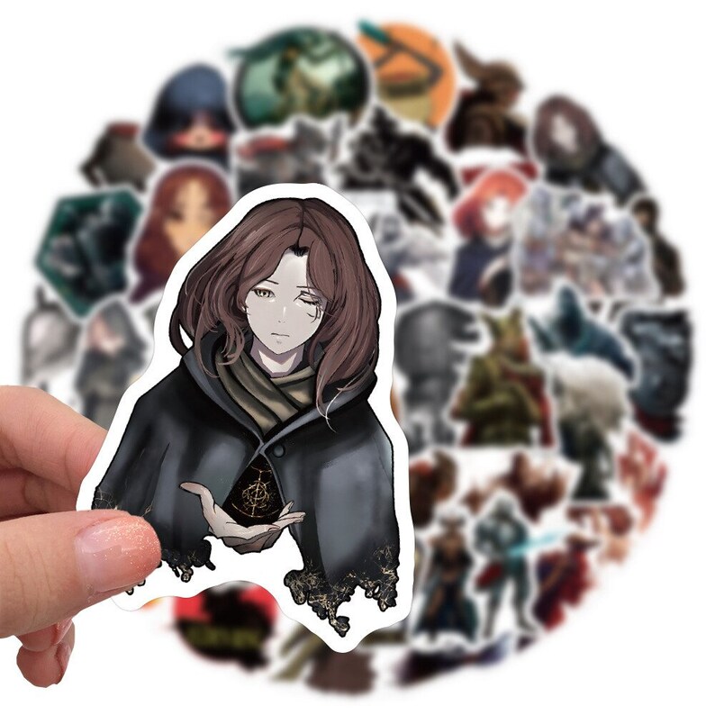 Dai Rin Sticker Elde Rin Stickers | Set of 50| Waterproof Vinyl Stickers | Video Game ...