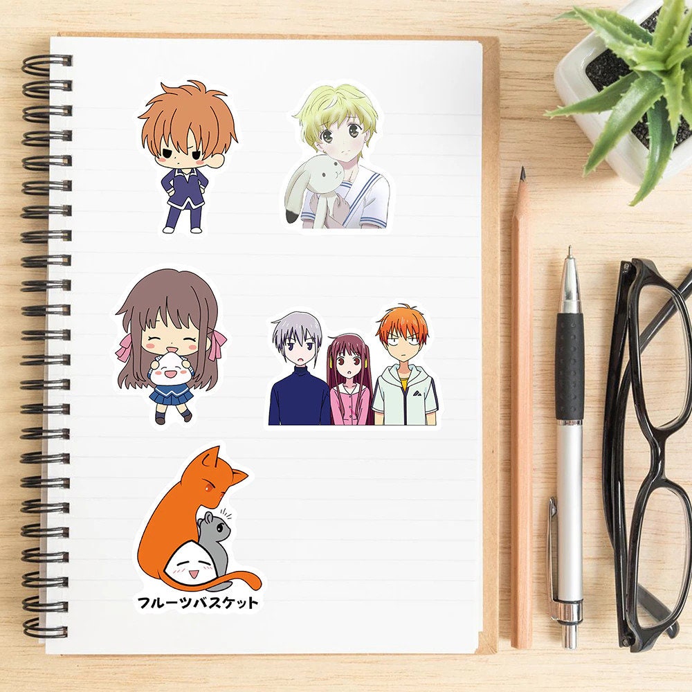 Fruits Basket Stickers Set of 100 Waterproof Vinyl Etsy