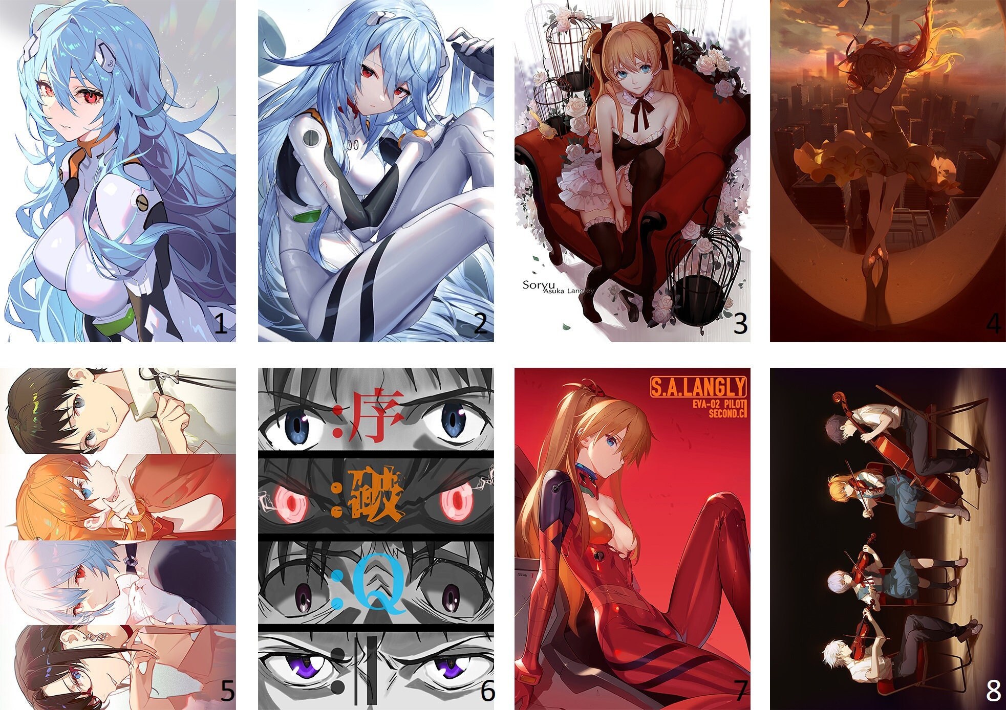 Neon Genesis Evangelion Posters High Quality Laminate - Etsy Neon Genesis Evangelion Posters High Quality Laminate - Etsy