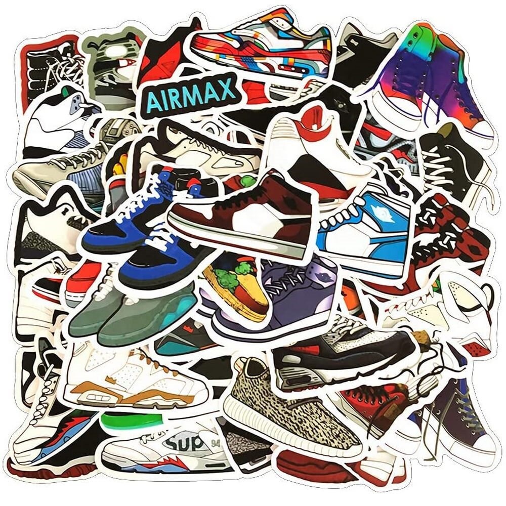 Sneaker Stickers | Shoe Stickers | Set of 50 | SAME Day SHIPPING ...