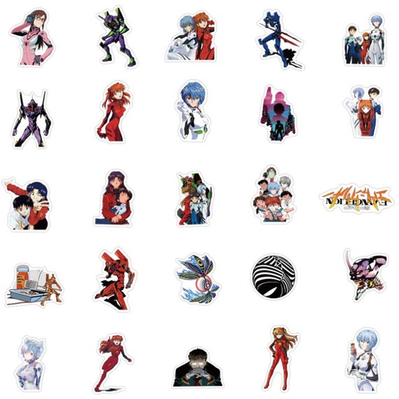 Neon Genesis Evangelion Stickers | Set of 100 | Waterproof Vinyl