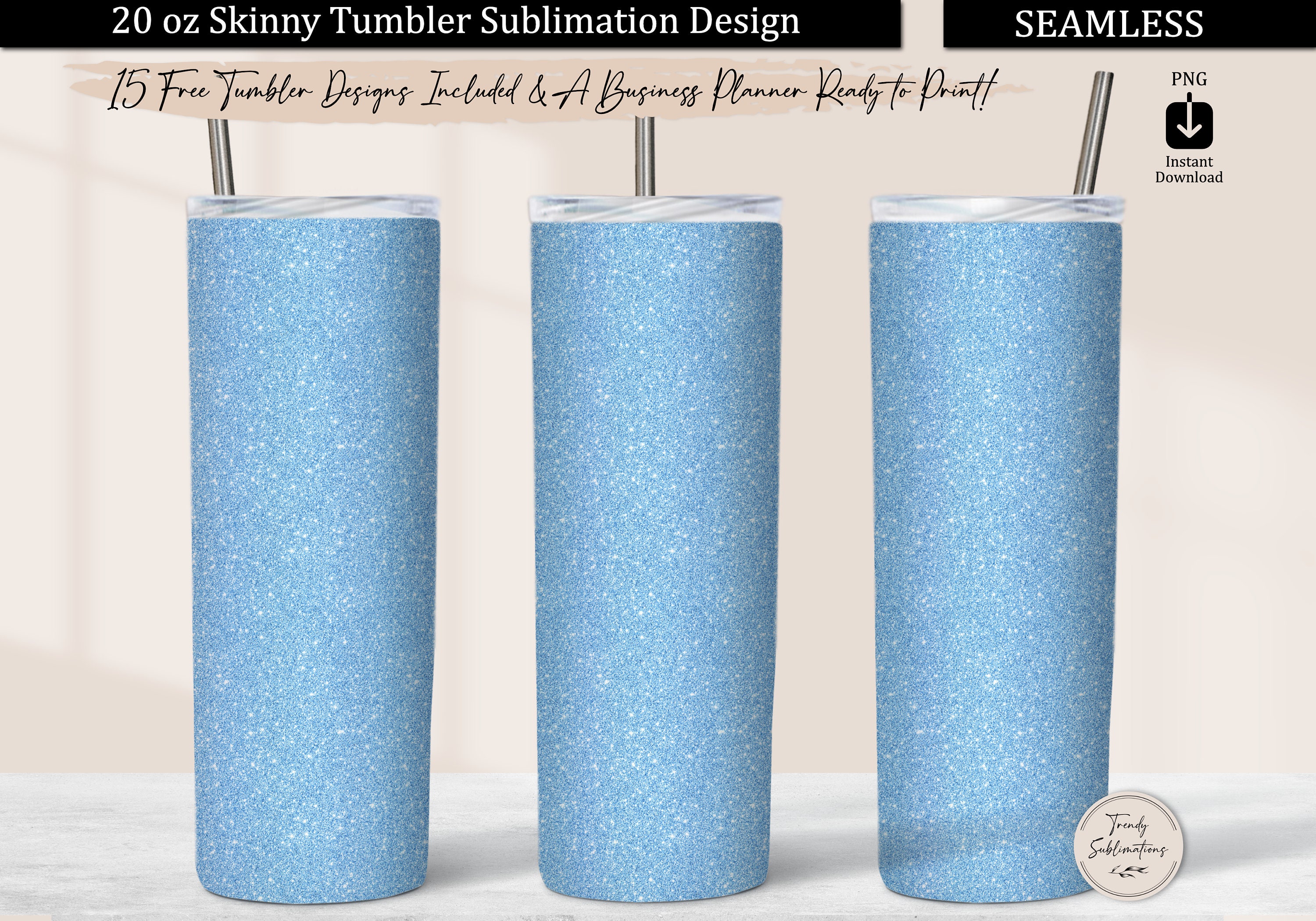 Glitter Sublimation Tumbler Tutorial 