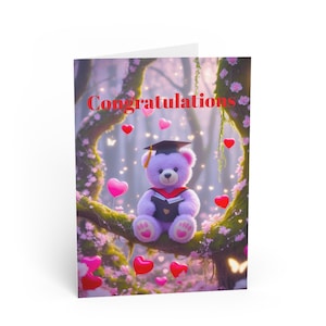 Biglietti di auguri di congratulazioni - Celebrazione della laurea per il nuovo lavoro, biglietto dei migliori auguri, biglietto di auguri fatto a mano, regalo per collega, set di cancelleria