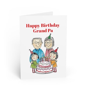 Tarjetas de felicitación, Feliz cumpleaños abuelo, Tarjeta de cumpleaños para abuelo, Deseos de cumpleaños para abuelos, Tarjeta de celebración, Tarjeta de mejores deseos,