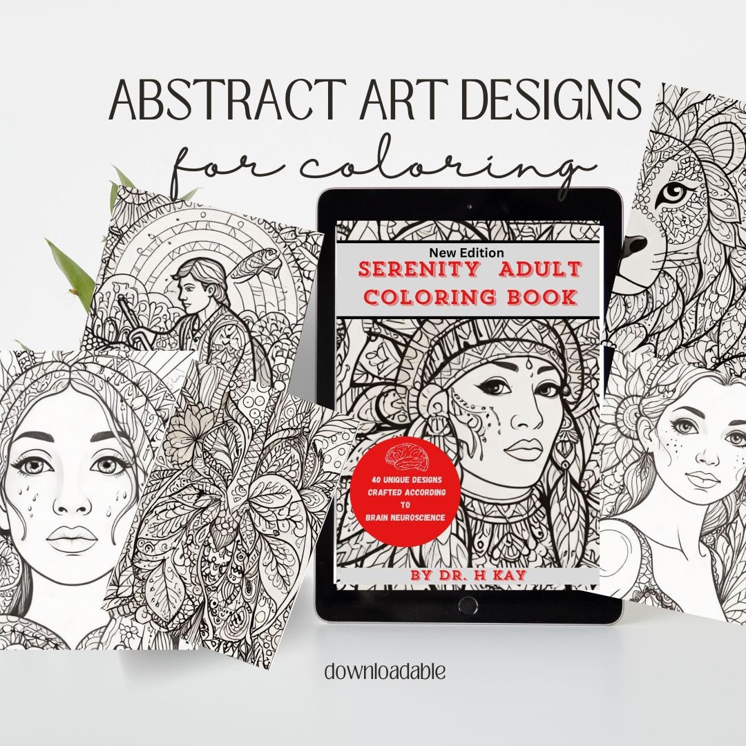 Etsy 40 Printable Coloring Pages to Reduce Stress for Adults Designed ...