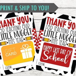 Süßer Kuh Anhänger für das Schulende - Happy Summer! - Ideal zum Verteilen mit einer Geschenkkarte - PRINTED und ausgeliefert - Personalisierung