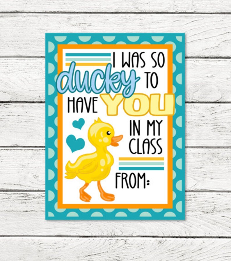 Cute Duck End of School Gift Tag - Happy Summer! - Great for Gift Bags ...