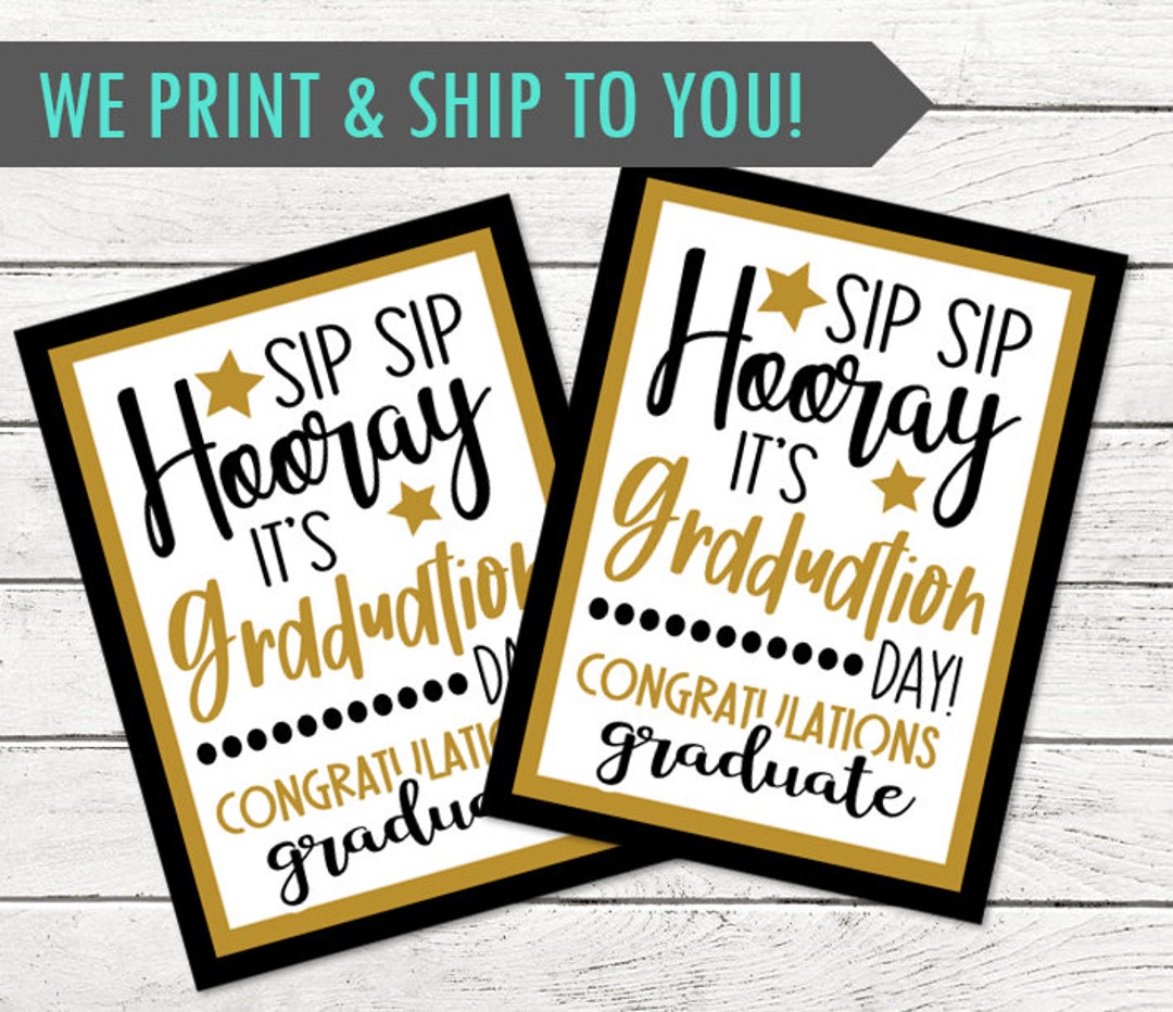 Awesome Star Graduation Gift Tag - Happy Graduation Day! - Great for ...