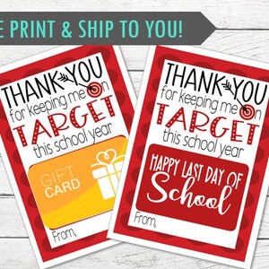 Bonita etiqueta de regalo de fin de curso de Target - ¡Feliz verano! - Ideal para regalar con tarjeta de regalo - IMPRESA y con envío - Personalización