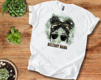 Militär Mama T-Shirt Navy Mama Marine Corps Mama Tshirt Luftwaffe Mama Küstenwache Mama Shirt Militärische Mama Shirt Stolze Mama Vaterländische Mama Shirt