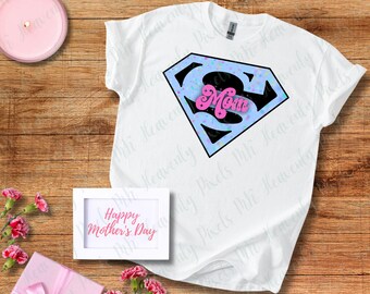 Super Mom T-Shirt, Superheld Grafik, Muttertagsgeschenk