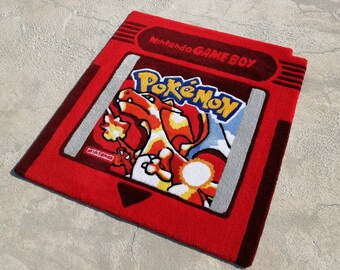 Tapis touffeté Charizard, tapis souple de jeu vidéo pour décoration de chambre d'enfant, cadeau pokemon, tapis anime