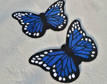 Butterfly tufted rug, handmade butterfly shaped rug for bedroom,living room,kids room