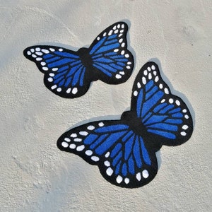 Butterfly tufted rug, handmade butterfly shaped rug for bedroom,living room,kids room