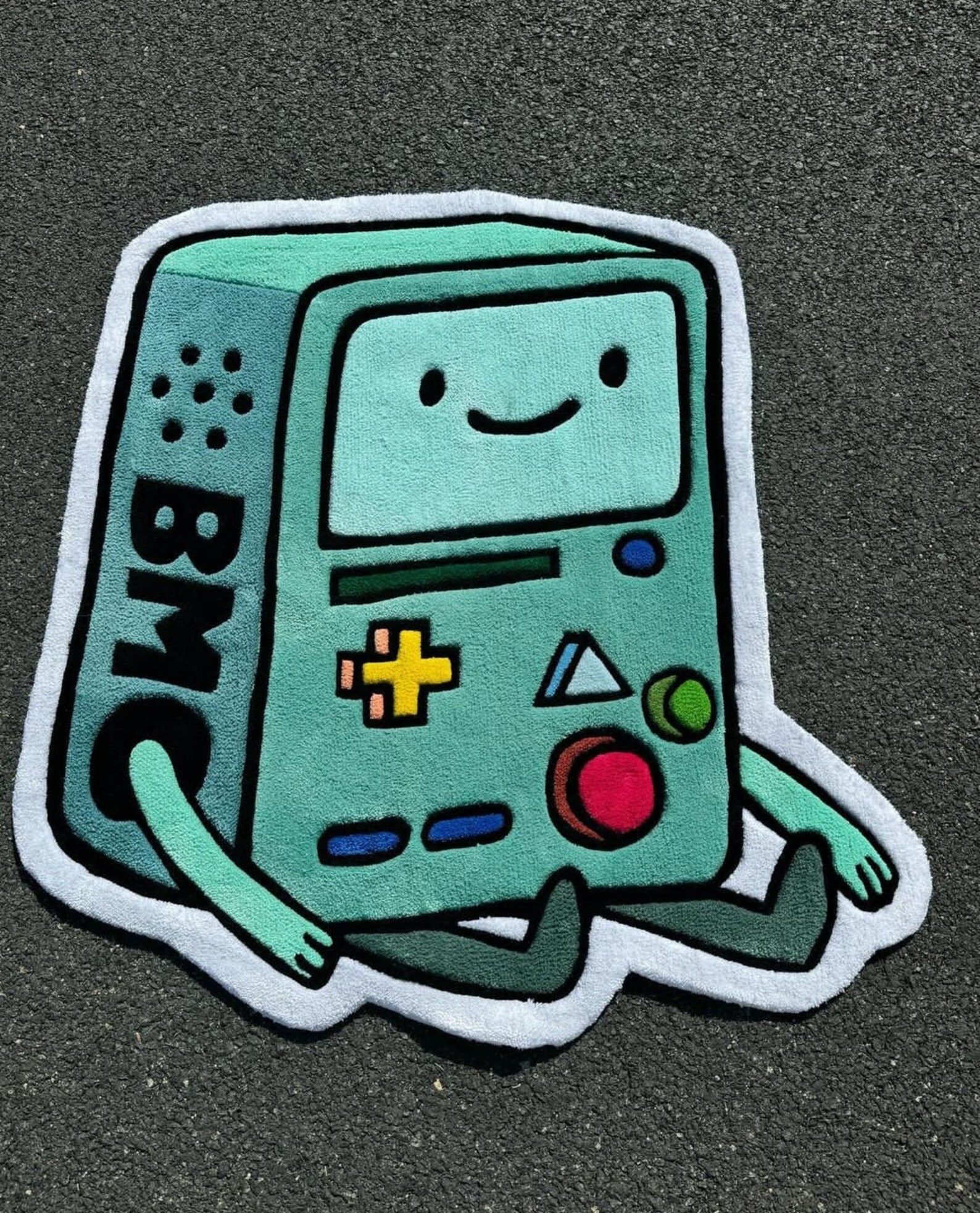 BMO Tufted Rug, Handmade Cartoon Carpet, Character Home Decor Rug for ...
