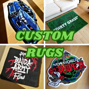 Commission custom tufted rug, personalized home decor rug for bedroom, living room,area rug