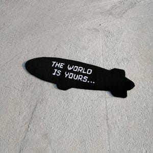 handmade black carpet