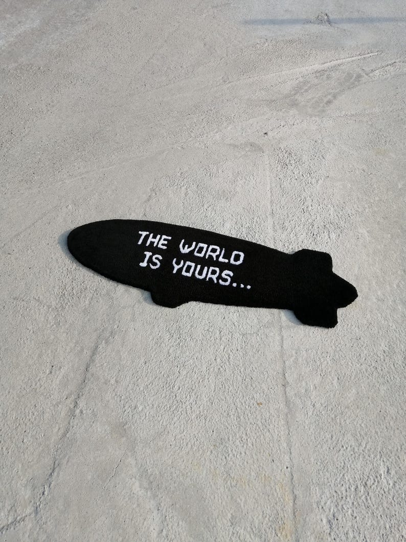 handmade black carpet
