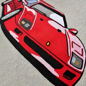 f40 vintage car rug