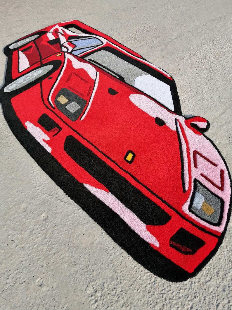 f40 vintage car rug