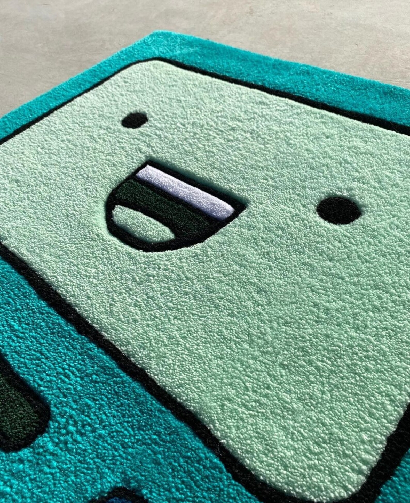 BMO Tufted Rug, Handmade Cartoon Carpet, Character Home Decor Rug for ...