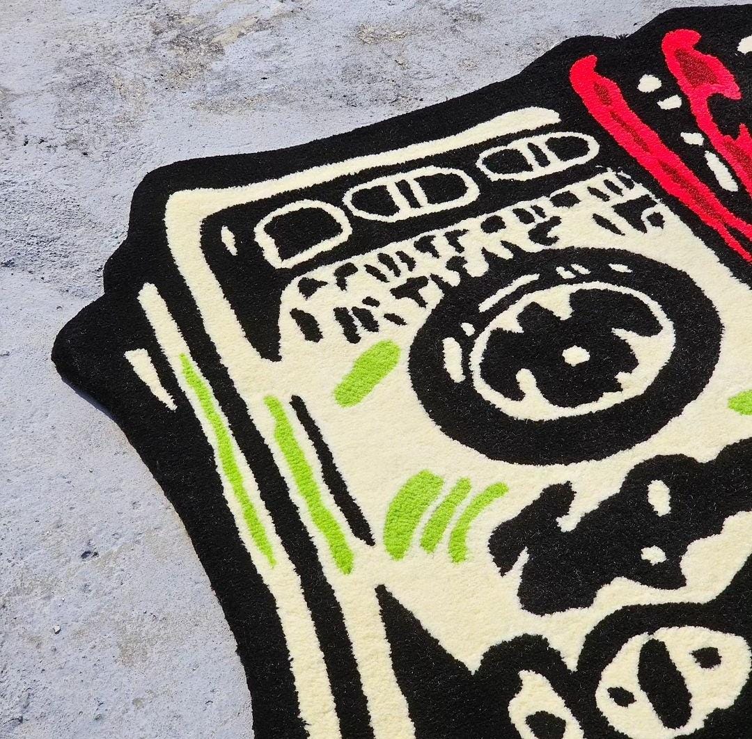 100 Dollar Bill Tufted Rug, Dollar Money Custom Rug, Handmade Rug ...