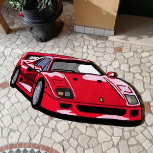 f40 car tufted rug