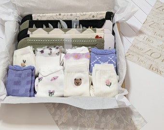 Geschenkbox mit 13 Baumwollsocken für Sie