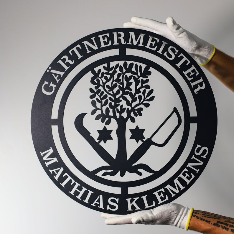 Zunftzeichen Gärtner Geschenk für Handwerker Eigenes Etsy Österreich