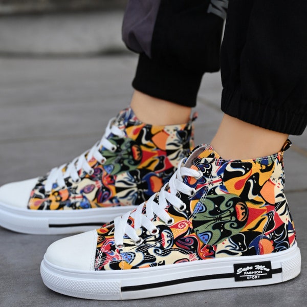 Painted Canvas Shoes, Hand-painted Shoes, Canvas Shoes Painted, Canvas Shoes Men/Women