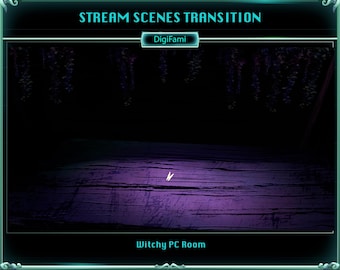 Witchy Twitch Transition, Dark Twitch Stream Transition, Witchy Butterfly Stream Scene Transition for Streamers