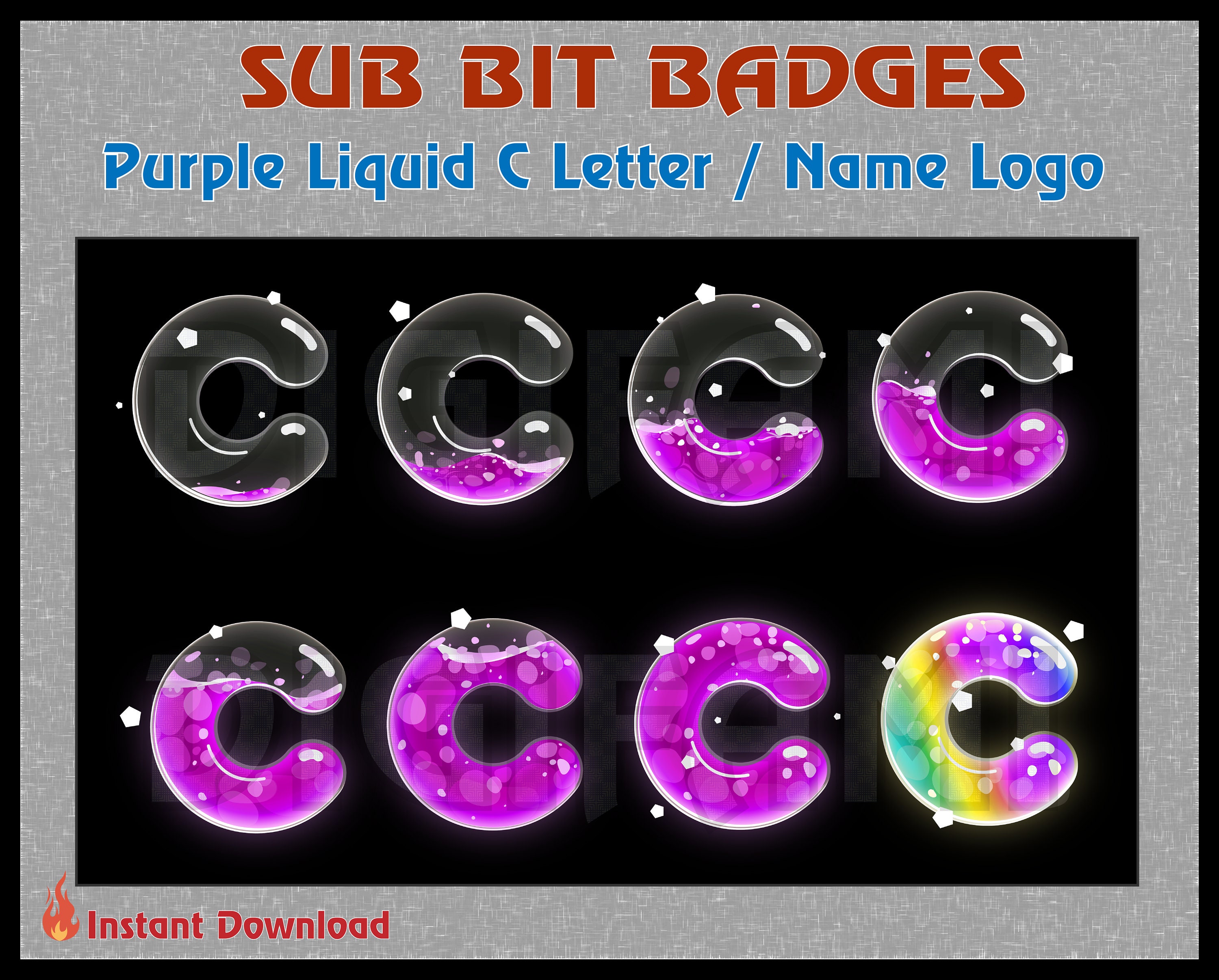 Custom Twitch Sub Badges, Stream Sub Badges / Custom Twitch Chibi Emoji