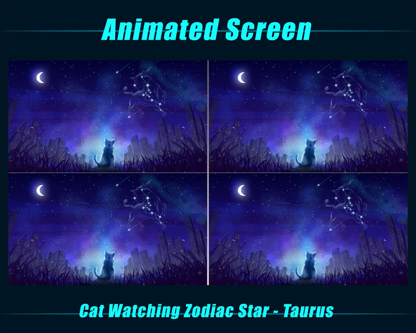 Animated TARUS Twitch Screen Overlays / Astrological Sign Screen ...