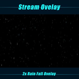 Animated Rain Falling Twitch Overlay / Animated Rain Drop Twitch Overlays for Streaming, Mixer, Discord