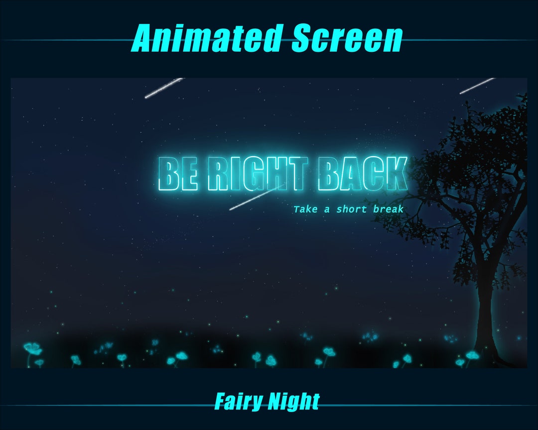 Animated Twitch Stream Package Magic Glowing Flower Twitch Overlay ...