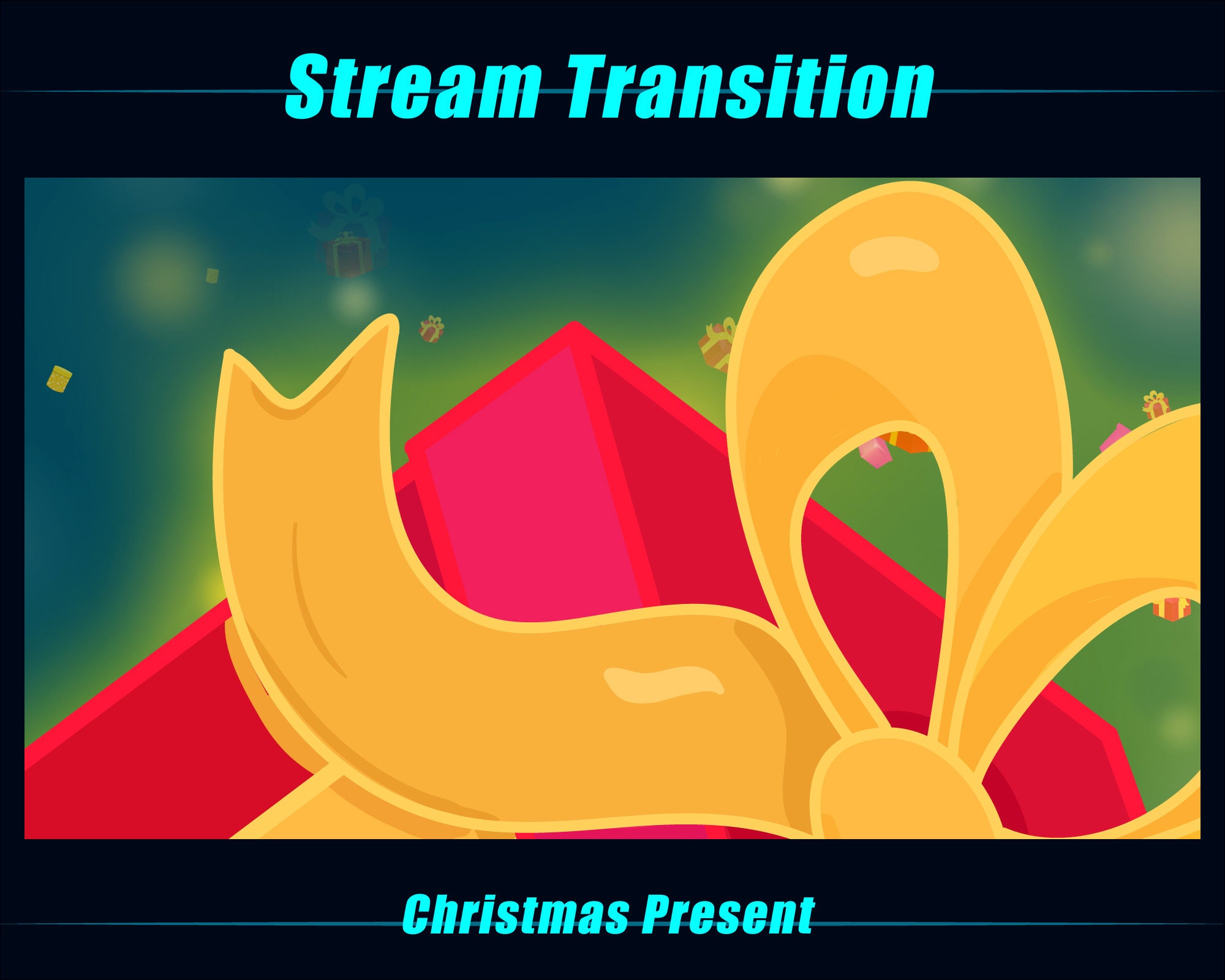 Falling Xmas Gift Boxes Animated Stream Stinger, Falling Christmas ...