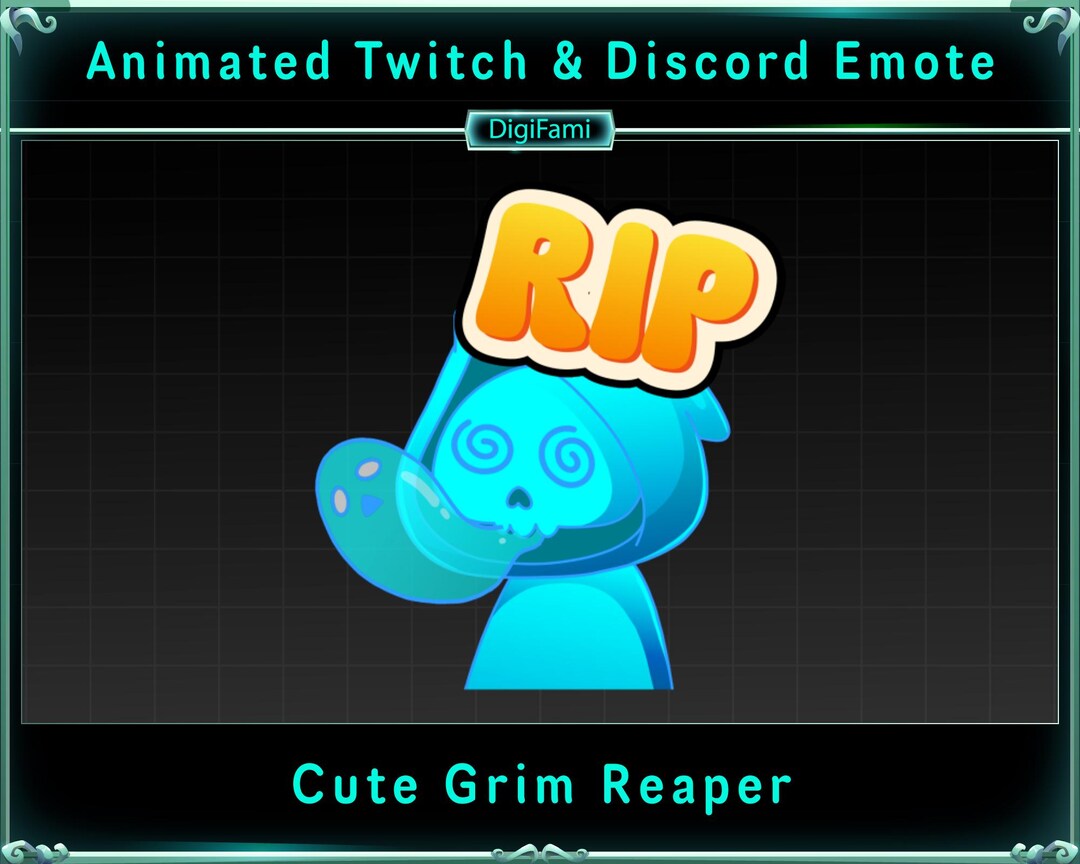 Steam Rip Reaper RIP Grim Reaper Animated Twitch Emotes, Cute RIP Grim Reaper Chat ...