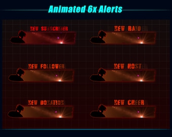 Halloween Bloody Killer Animated Stream Alert, Horror Broken Glass Animated Twitch Alert, Halloween Horror Stream Alert, OBS, Streamlabs
