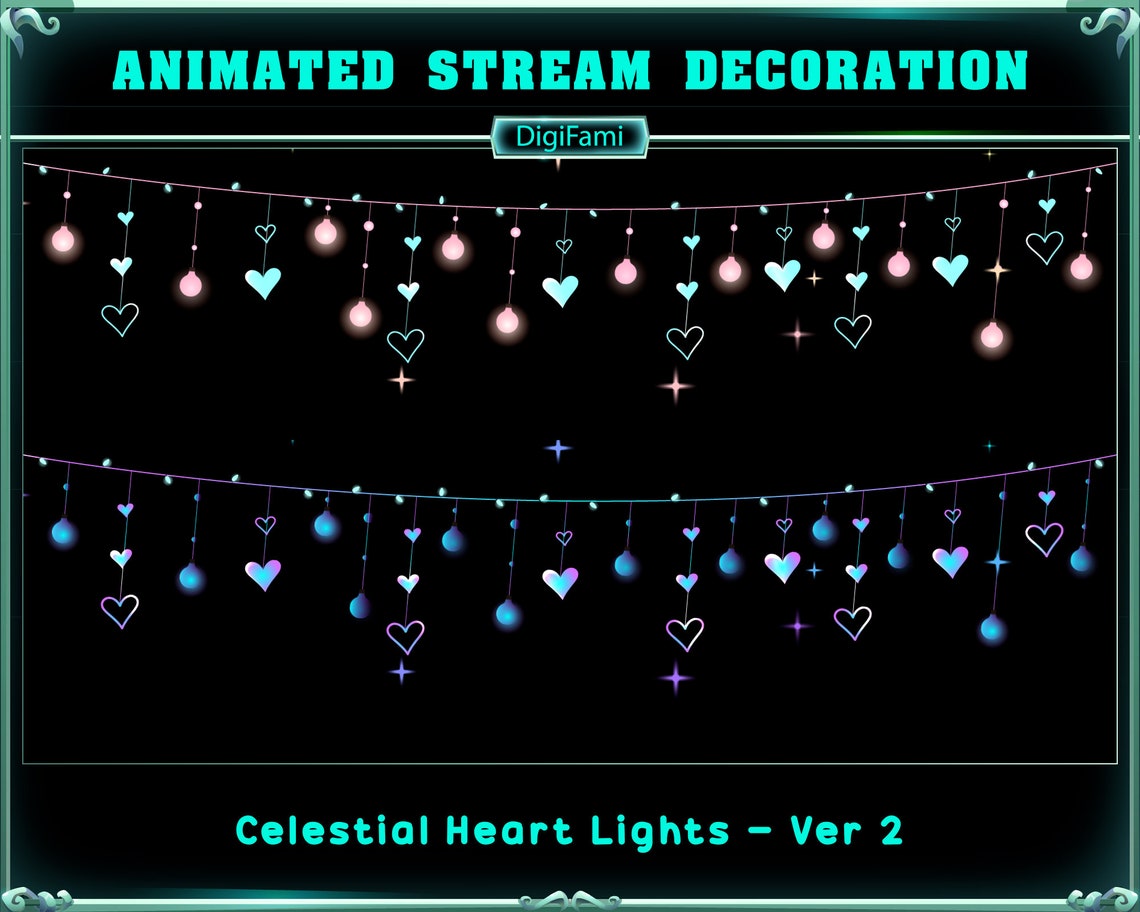 Celestial Heart Light Twitch Decoration, Celestial Heart Light Stream ...