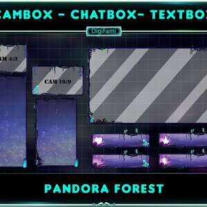 Forest Style Text Box Dreamy Forest ANIMATED Stream Overlays Package, Witchy Pandora Forest ...
