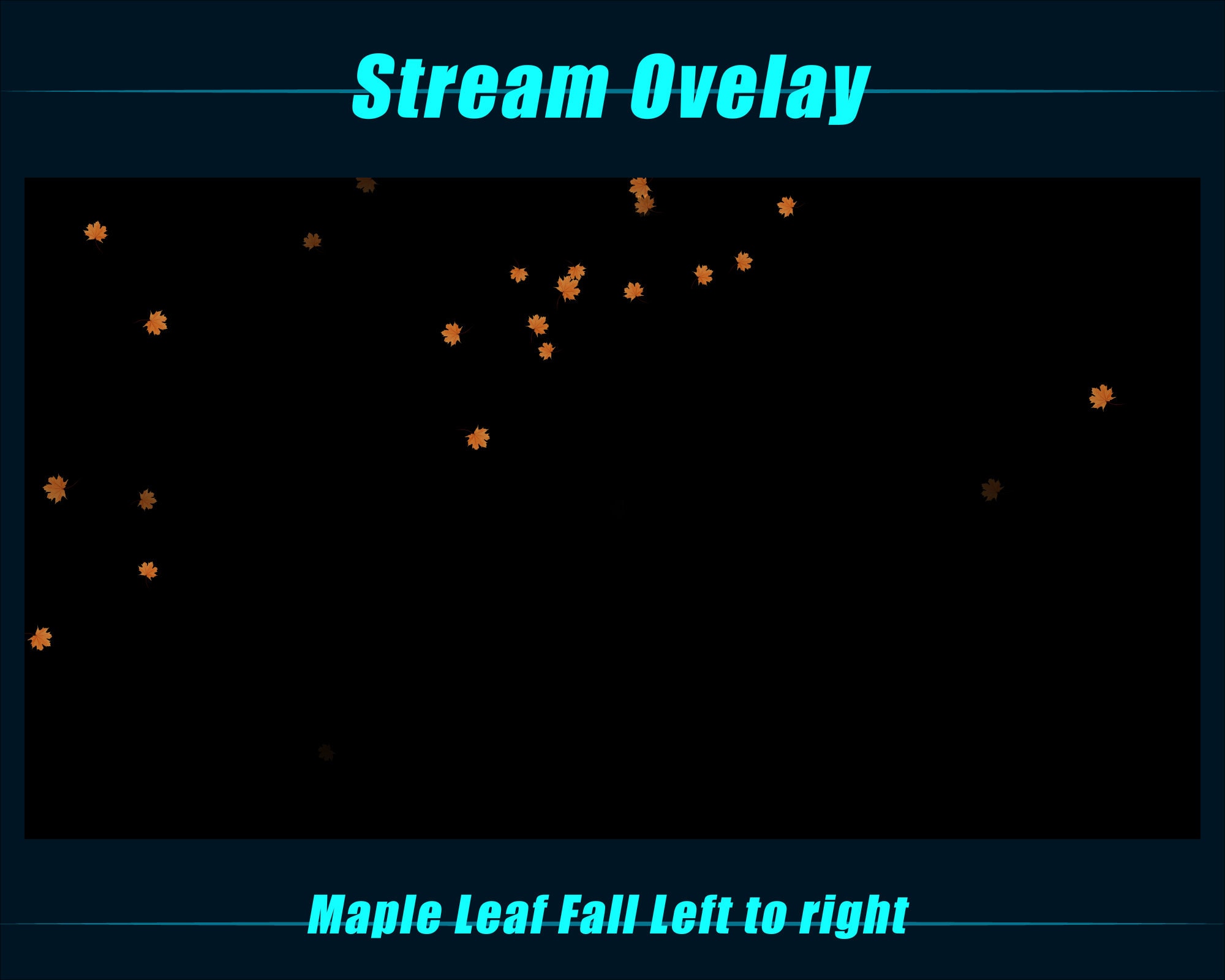 Animated Maple Leaf Falling Twitch Overlay / Animated Red Yellow Leaf ...